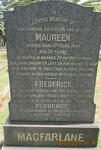 MACFARLANE Frederick 1885-1957 & Florence 1894-1976  :: MACFARLANE Maureen -1944