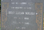 MALOUF Assad Kablan 1892-1957