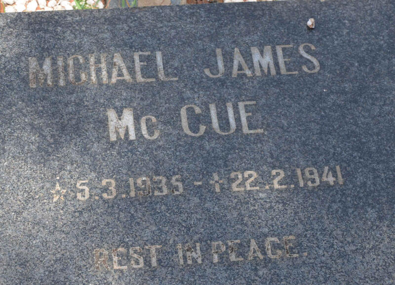 McCUE Michael James 1935-1941