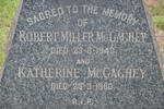 McGAGHEY Robert Miller -1943 & Katherine -1960