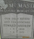 McMASTER Edward Andrew 1898-1952