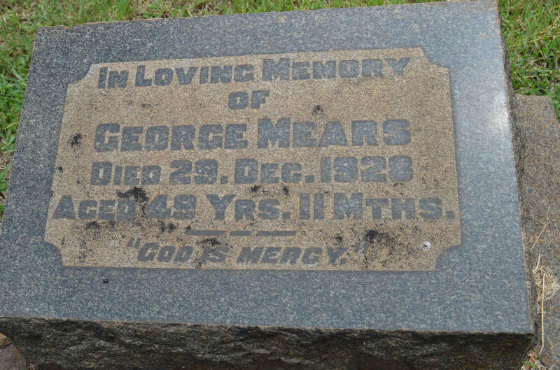 MEARS George -1928
