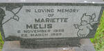 MELIS Mariette 1956-1959