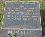 MOSTERT Jan Johannes 1895-1931 & Petronella J.W. ROODT 1898-1981