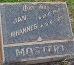 MOSTERT Jan Johannes 1919-1929