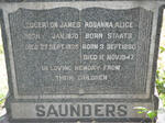 SAUNDERS Ledgerton James 1870-1925 & Rosanna Alice STAATS 1880-1947