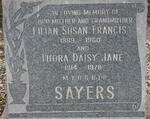 SAYERS Lillian Susan Francis 1889-1960 :: SAYERS Thora Daisy Jane 1914-1978