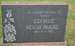 SEKHEMANE George -1931