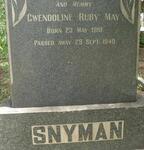 SNYMAN Gwendoline Ruby May 1910-1949