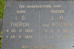 THERON I.G. 1855-1934 :: VAN ROOYEN L.M. 1891-1981