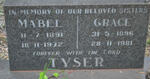 TYSER Mabel 1891-1972 :: TYSER Grace 1896-1981