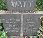 WATT Chris 1897-1967 & Ann 1900-1969