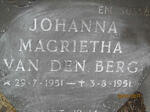 BERG Johanna Magrietha, van den 1951-1951