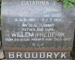 BROODRYK Willem Frederik 1916-1970 & Catarina J. 1921-1992