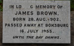 BROWN James 1902-1955
