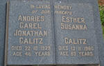 CALITZ Andries Carel Jonathan -1925 & Esther Susanna -1960