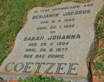 COETZEE Benjamin Jacobus 1893-1935 & Sarah Johanna 1894-1977