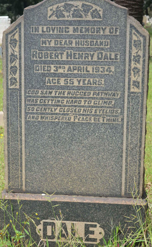 DALE Robert Henry -1934
