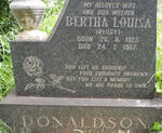DONALDSON Bertha Louisa 1925-1967