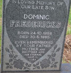 FREDERICKS Dominic 1956-1985