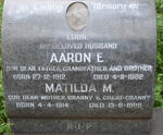 HOLDSTOCK Aaron E. 1912-1982 & Mathilda M. 1914-1989