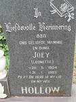 HOLLOW Joey nee LEONETTE 1904-1983