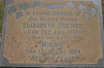 HOLMES Elizabeth -1947 :: HOLMES Minnie -1924