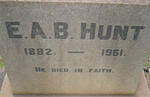 HUNT E.A.B. 1882-1961