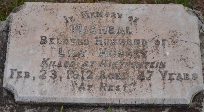 HUSSEY Micheal -1912