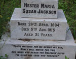 JACKSON Hester Maria Susan 1884-1915