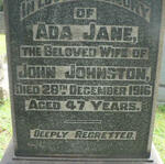JOHNSTON Ada Jane -1916