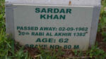 KHAN Sardar -1962