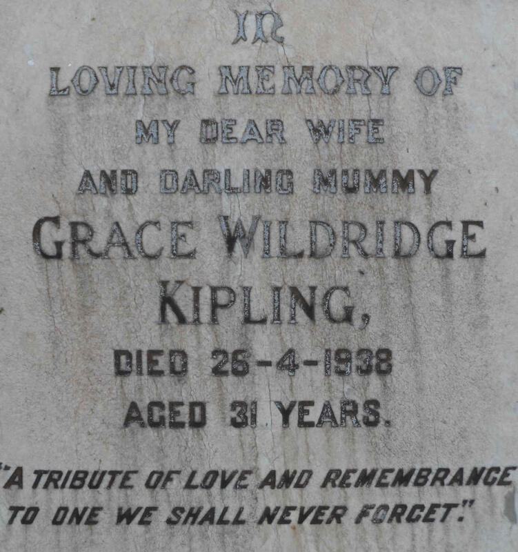 KIPLING Grace Wildridge -1938