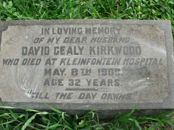 KIRKWOOD David Gealy -190?