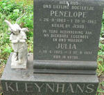 KLEYNHANS Julia 1925-1992 :: KLEYNHANS Penelope 1963-1963