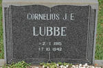 LUBBE Cornelius J.E. 1915-1942