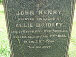 BRIDLEY John Henry -1909
