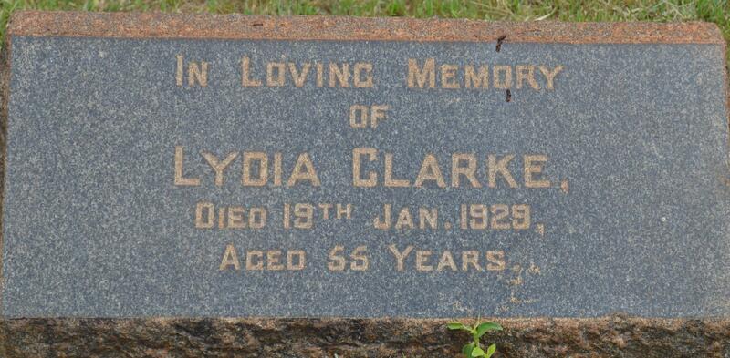 CLARKE Lydia -1929