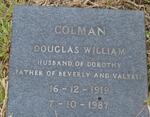 COLMAN Douglas William 1919-1987