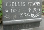 KRUGER Theunis Frans 1968-1968