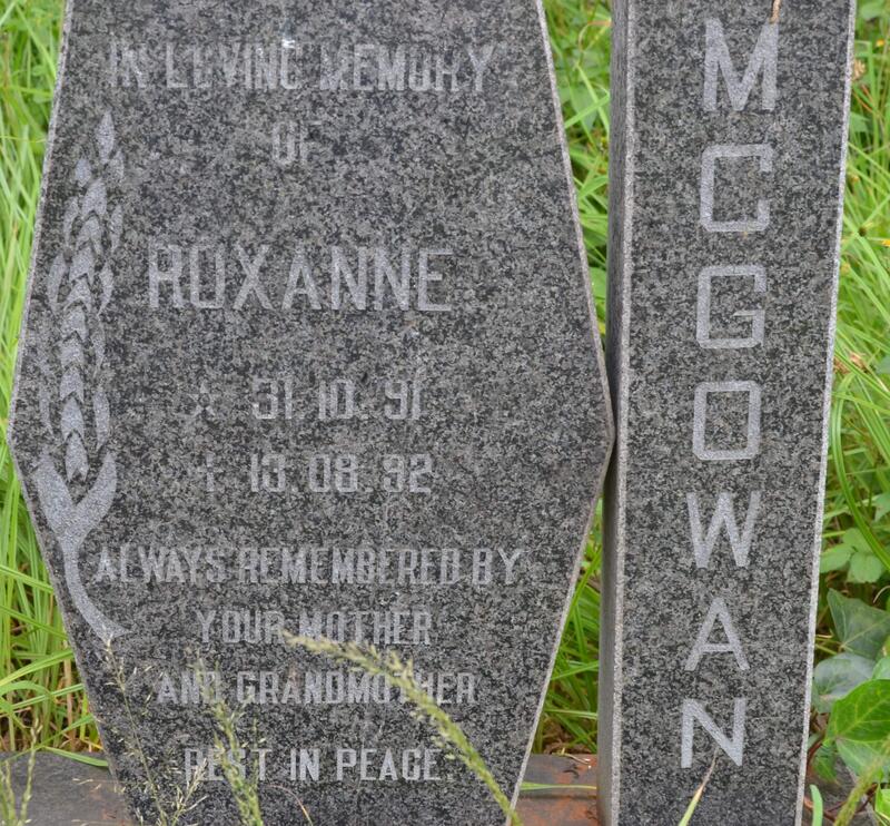 McGOWAN Roxanne 1991-1992