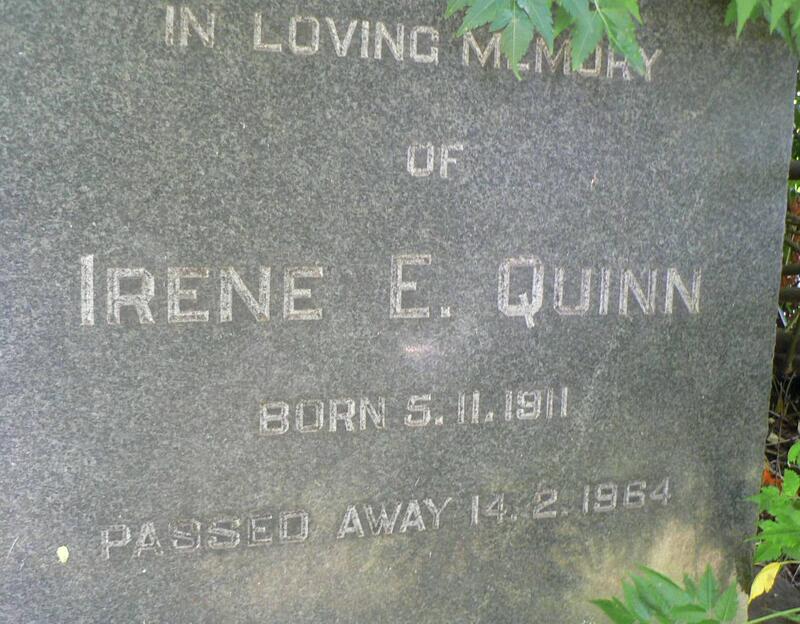 QUINN Irene E. 1911-1964