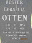 OTTEN Hester Cornelia 1946-1951