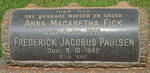 FICK Anna Magaretha -1959 :: PAULSEN Frederick Jacobus -1942