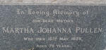 PULLEN Martha Johanna -1938