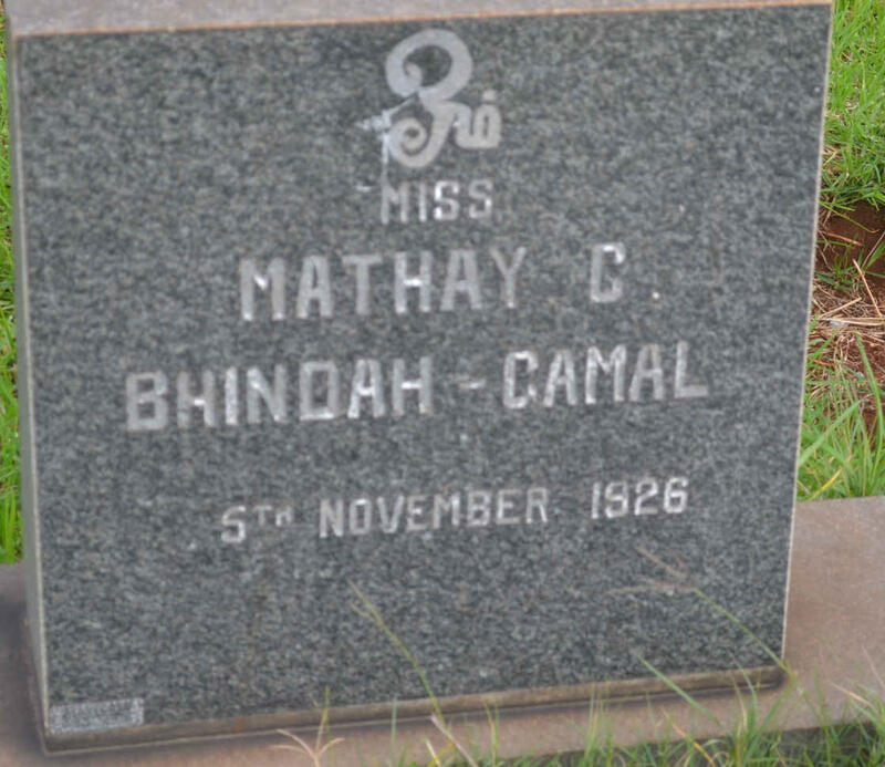 GAMAL Mathay C., Bhindah -1926