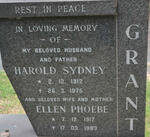 GRANT Harold Sydney 1912-1975 & Ellen Phoebe 1917-1983