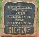 HICKS Dick -1937 &  Eliza -1937