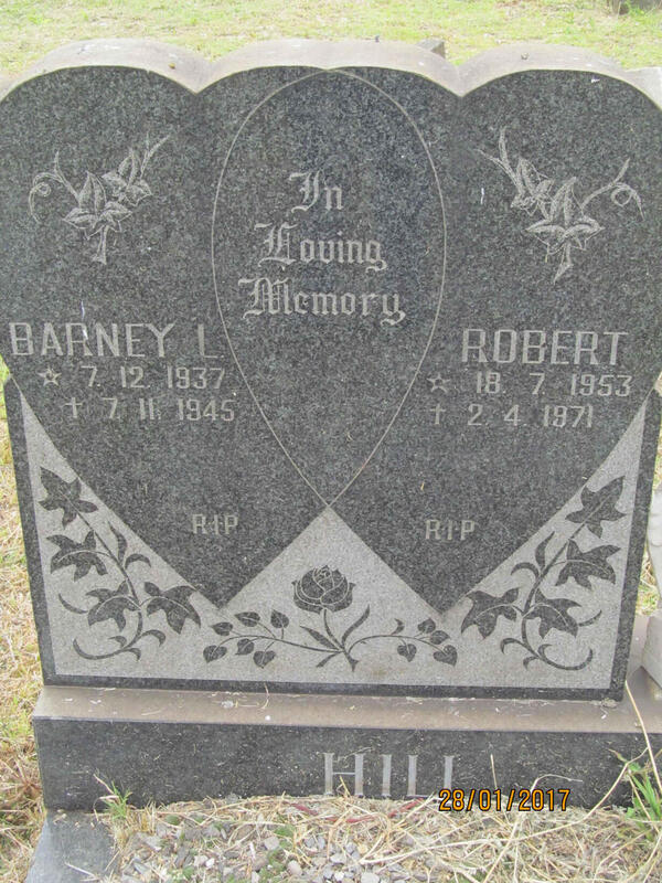 HILL Barney L. 1937-1945 :: HILL Robert 1953-1971