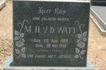 WATT M.H.,v.d. 1909-1958